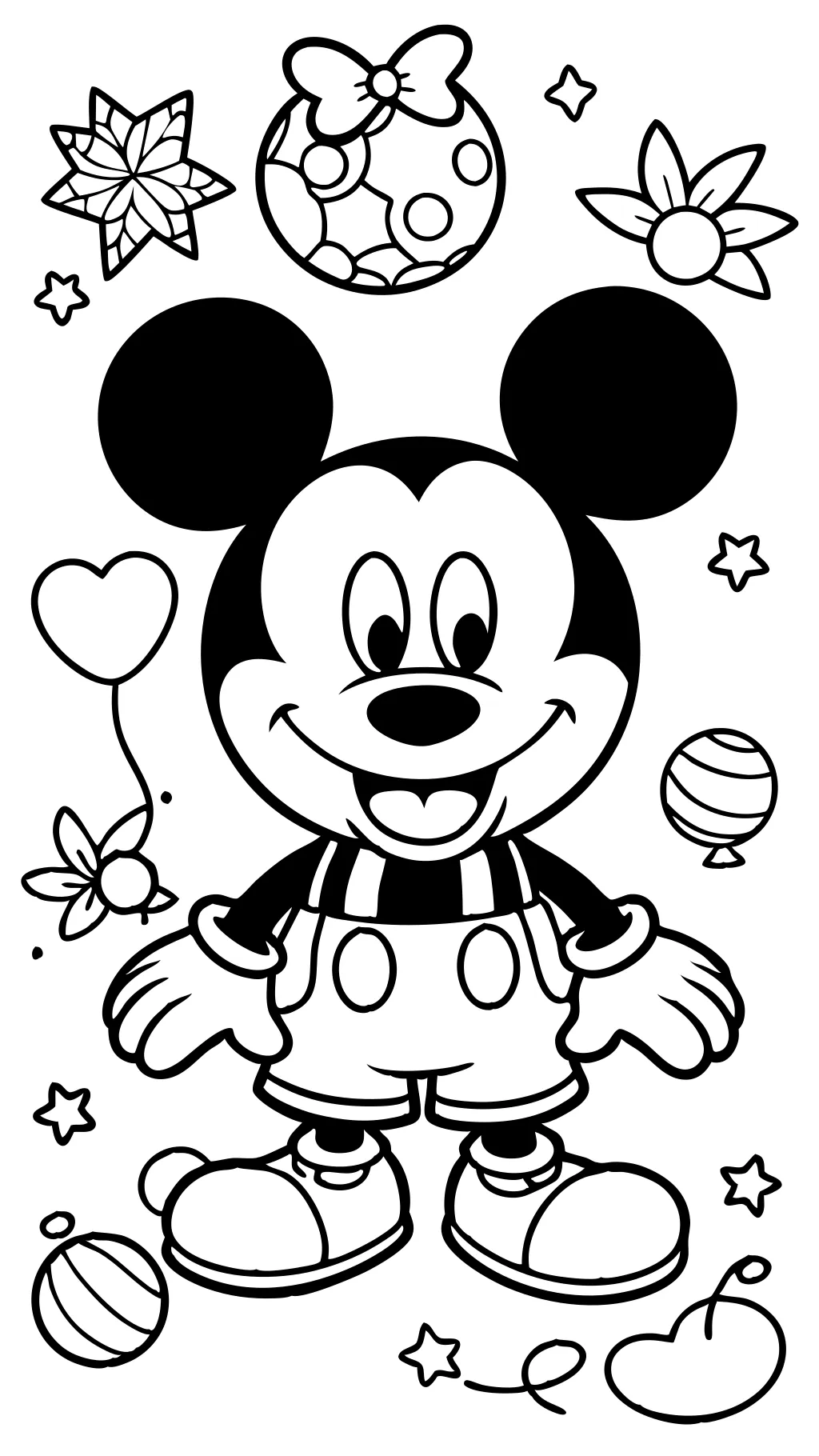 pages à colorier imprimables Mickey